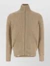 Mm6 Maison Margiela Distressed Wool Cardigan Sweaters And Cardigans Beige In Neutral