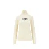 Mm6 Maison Margiela Mm6 By Maison Margiela Cream Virgin Wool Turtleneck Sweater In White