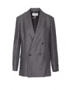 Mm6 Maison Margiela Vent Back Front Pockets Lapels Notched In Gray