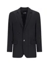 Mm6 Maison Margiela Mm6 By Maison Margiela Tailored Black Wool Blazer With Notched Lapel In Black  