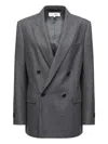 Mm6 Maison Margiela Vent Back Front Pockets Lapels Notched In Gray