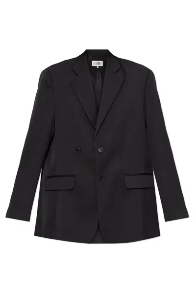 Mm6 Maison Margiela Panelled Jacket In Black