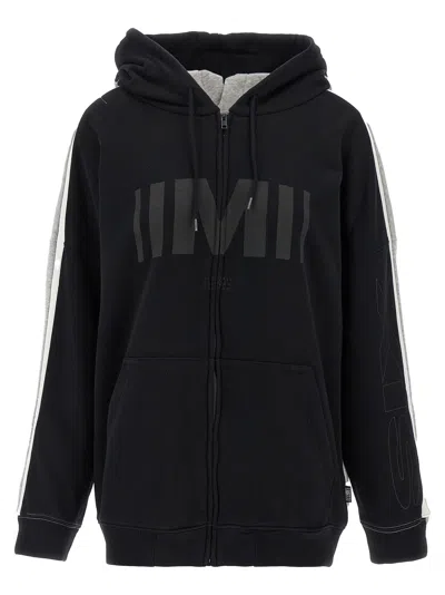 Mm6 Maison Margiela Double Front Sweatshirt Multicolor In Black
