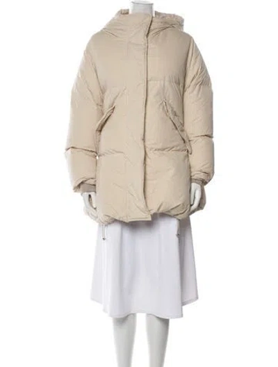 Pre-owned Mm6 Maison Margiela Down Coat In Neutral