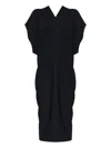 Mm6 Maison Margiela Draped Short-sleeve Dress