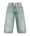 Mm6 Maison Margiela Mm6 By Maison Margiela Blue Mid-thigh Denim Shorts In Gray