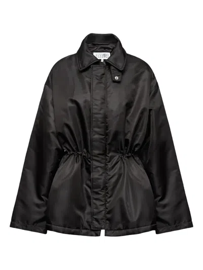 Mm6 Maison Margiela Drawstring Jacket In Black