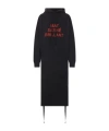 Mm6 Maison Margiela Oversize Sweatshirt With Hood And Print In Black