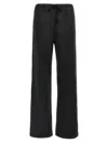 Mm6 Maison Margiela Trousers With Elastic Waistband And Back Pocket In Black