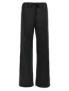 Mm6 Maison Margiela Trousers With Elastic Waistband And Back Pocket In Black