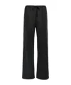 Mm6 Maison Margiela Trousers With Elastic Waistband And Back Pocket In Black