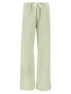 Mm6 Maison Margiela Elastic Waistband Wide Leg Trousers With Back Pocket