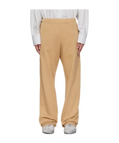 Mm6 Maison Margiela Drawstring Sweatpants In Brown