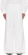 Mm6 Maison Margiela Drawstring Sweatpants In White