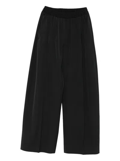Mm6 Maison Margiela Drawstring Trousers In Black
