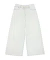 Shop Mm6 Maison Margiela Lightweight Denim Low-waist Trousers In Blue