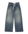 Mm6 Maison Margiela Drawstring Wide-leg Jeans