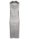 Mm6 Maison Margiela Midikleid Mit Grafischem Print In 001s