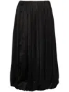 Mm6 Maison Margiela Pleat-detailing Mini Dress In Black