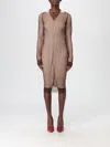 Mm6 Maison Margiela Dress  Woman Color Beige In Brown