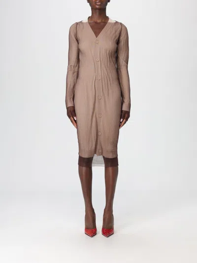 Mm6 Maison Margiela Dress  Woman Color Beige In Brown