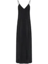 Mm6 Maison Margiela Mm6 By Maison Margiela Three Way Silk Dress With Deep V-neckline