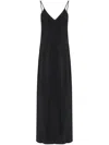 Mm6 Maison Margiela Mm6 By Maison Margiela Three Way Silk Dress With Deep V-neckline