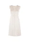 Mm6 Maison Margiela Crewneck Sleeveless Midi Dress