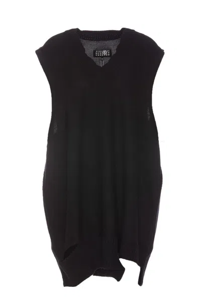 Mm6 Maison Margiela Black Body Minidress