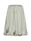 Mm6 Maison Margiela Viscose Satin Mini Dress In Iguana