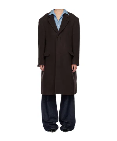 MM6 MAISON MARGIELA DROP-SHOULDER WOOL COAT