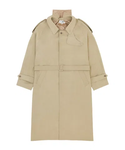 Mm6 Maison Margiela Dual Wear Trench Coat In Gray