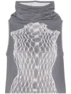 MM6 MAISON MARGIELA DUMMY ROLL-NECK TOP