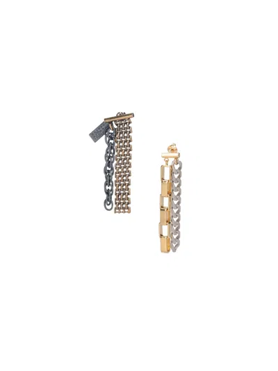 Mm6 Maison Margiela Earrings With Pendants In Gold