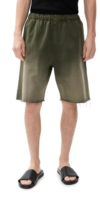 Mm6 Maison Margiela Easy Cutoff Shorts Green