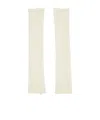 Mm6 Maison Margiela Elastic Ribbed Sleeves In White