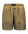 Mm6 Maison Margiela Elastic Waist Shorts In Green