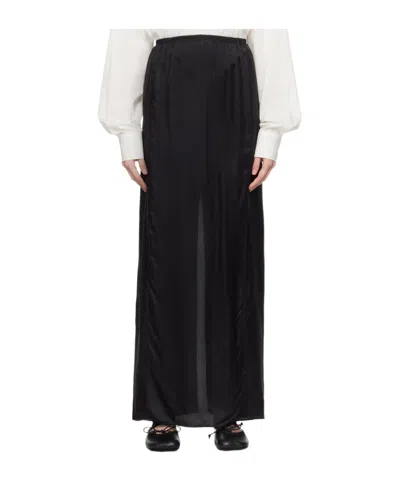 Mm6 Maison Margiela Elastic Waist Skirt In Black