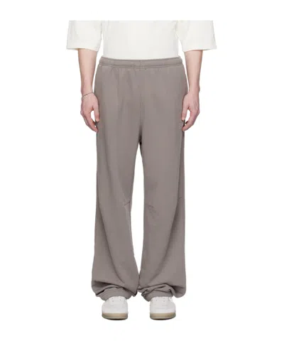 Mm6 Maison Margiela Elastic Waist Sweatpants In Gray