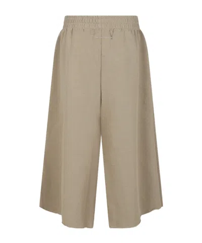Mm6 Maison Margiela Elastic Waist Sweatpants In Nude