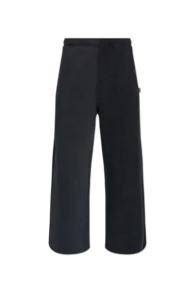 Mm6 Maison Margiela Elastic Waist Wide In Black