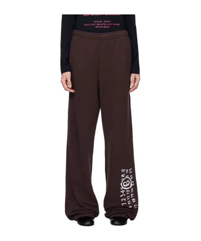 Mm6 Maison Margiela Elastic Waistband Sweatpants In Black