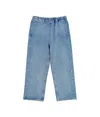 MM6 MAISON MARGIELA CROPPED BLUE DENIM TROUSERS