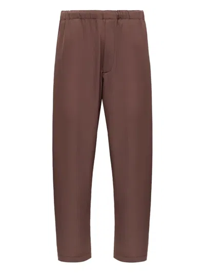Mm6 Maison Margiela Elasticated-waist Trousers In Brown
