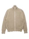 Mm6 Maison Margiela Elbow-patch Cardigan In Brown