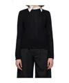 Mm6 Maison Margiela Elbow Patch Sweater In Black