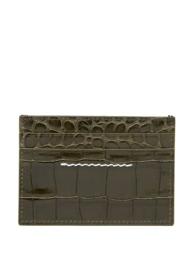 Mm6 Maison Margiela Kartenetui Mit Prägung In Brown