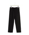 Mm6 Maison Margiela Embroidered-logo Drawstring Trousers In Black