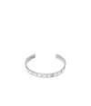 Mm6 Maison Margiela Silver & White Numeric Bracelet In White