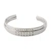 Mm6 Maison Margiela Triple Logo Bracelet In Metallic